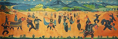 The Javanese Horse Dance (Kuda Lumping) by Batara Lubis - Auction record, sale price, and art valuation. Compare with similar artists and explore comparable artworks.