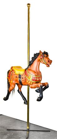 JEWELED JUMPER CAROUSEL HORSE