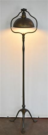 NO. 423 BRONZE HARP FLOOR LAMP
