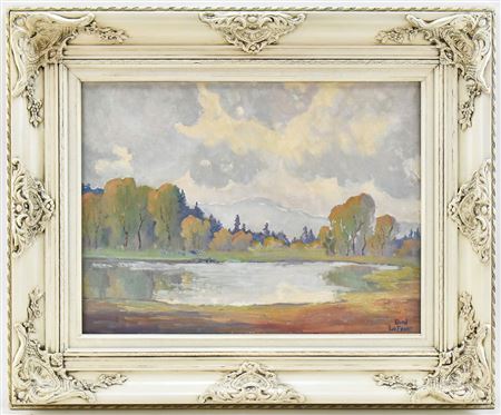 AUTUMN LAKE SCENE