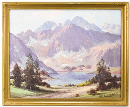 'LAKESIDE MOUNTAINSCAPE'