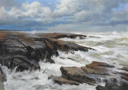 Winter Storm, Bridges of Ross, Co. Clare