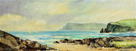 Cushendun Bay with Garron Point in Background