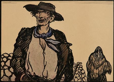 Illustration for The Woman of Three Cows