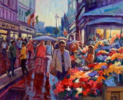 Flower Sellers, Grafton Street, Dublin