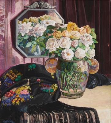 Floral still life with roses