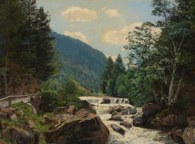 A Mountainous Ravine by Wilhelm Bartsch - Auction record, sale price, and art valuation. Compare with similar artists and explore comparable artworks.