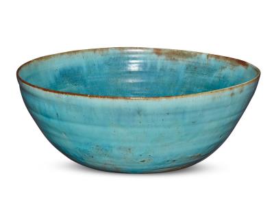A glazed earthenware bowl