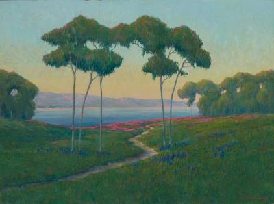 Path through a seaside landscape