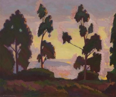 Eucalyptus at dusk by Burton Shepard Boundey - Auction record, sale price, and art valuation. Compare with similar artists and explore comparable artworks.