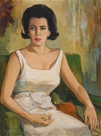 Portrait of a seated woman