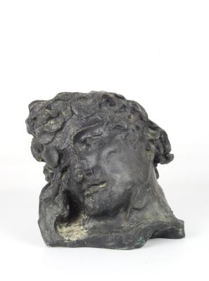 Ephebe head in bronze