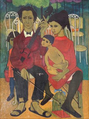 The Violinist and His Family by Pierre Daboval - Auction record, sale price, and art valuation. Compare with similar artists and explore comparable artworks.
