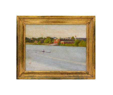Single Sculler on the Charles River in Boston by Paul Ingbretson - Auction record, sale price, and art valuation. Compare with similar artists and explore comparable artworks.