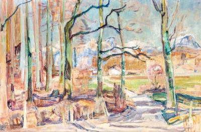 Vorfrühling im Inntal (Early Spring in the Inn Valley) by Maria Caspar-Filser - Auction record, sale price, and art valuation. Compare with similar artists and explore comparable artworks.