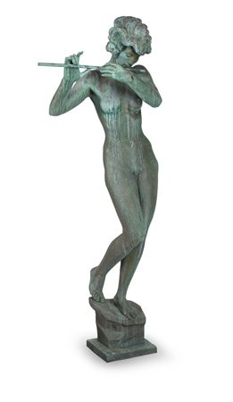 A female nude flute player by David Fahrner - Auction record, sale price, and art valuation. Compare with similar artists and explore comparable artworks.