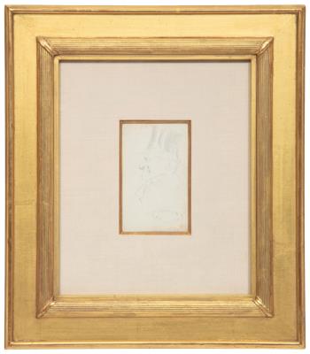 "Study of a Man" (Recto) and "Rearing Horse" (Verso)