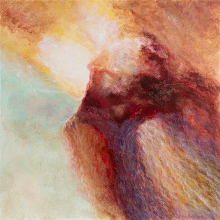 Abstract Composition in Blue, Yellow and Red