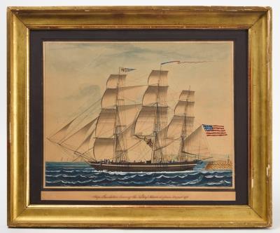 Ship Emulation Leaving the Port of Havre de Grace, August 1817