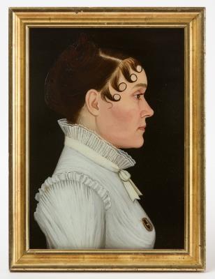 Portrait of a lady in profile by Benjamin Greenleaf - Auction record, sale price, and art valuation. Compare with similar artists and explore comparable artworks.