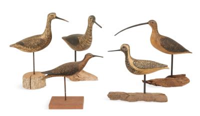 Five Shore Bird Decoys by Ken Kirby - Auction record, sale price, and art valuation. Compare with similar artists and explore comparable artworks.