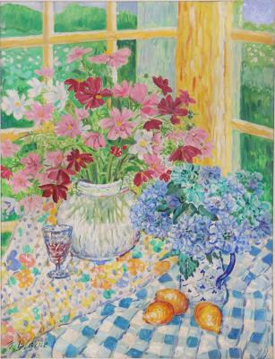 Flowers Near a Window