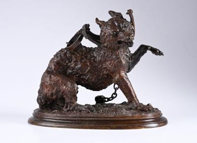 Trapped wolf