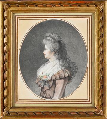 Portrait of Mademoiselle Dugazon by Augustin De Saint-Aubin - Auction record, sale price, and art valuation. Compare with similar artists and explore comparable artworks.