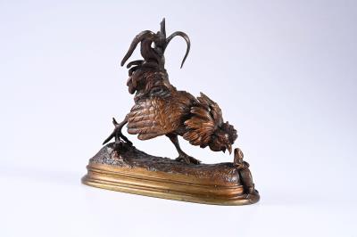 The rooster and the lizard