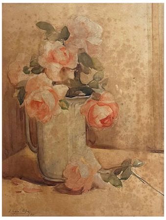 Vase with Roses , 1934