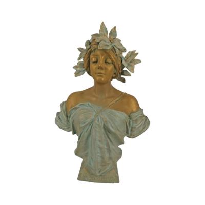 Art Nouveau Amphora Ceramic Bust "Daphne"