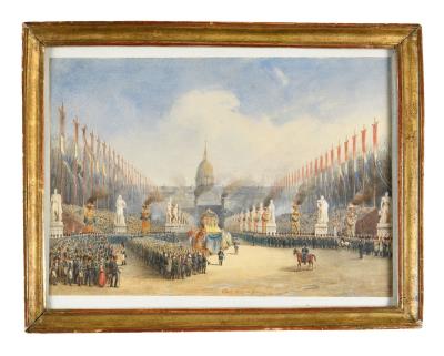 The return of the ashes, esplanade des Invalides, December 15, 1840