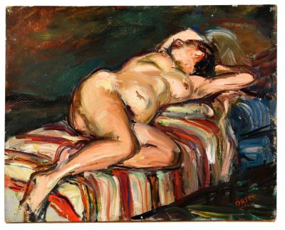 Nude on the couch