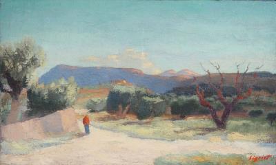 Animated landscape in the mountains, Mont Ventoux