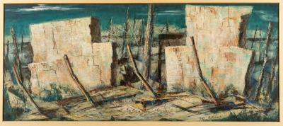 Wreckage Across Landscape