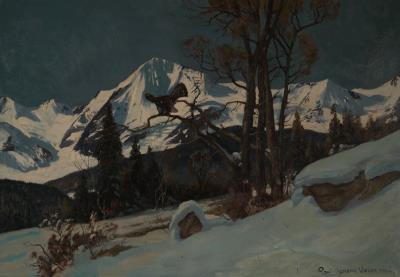 Auerhahnbalz im Schnee by Paul Johann Walch - Auction record, sale price, and art valuation. Compare with similar artists and explore comparable artworks.