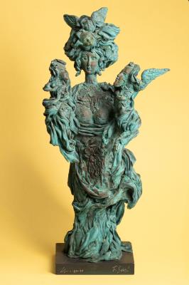 Sculpture in various materials