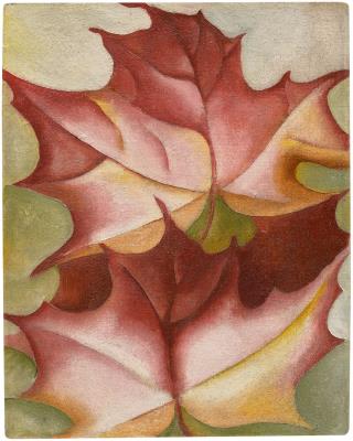 Maple Leaves and Flowering Cactus (double-sided) - Image 1 of 2
