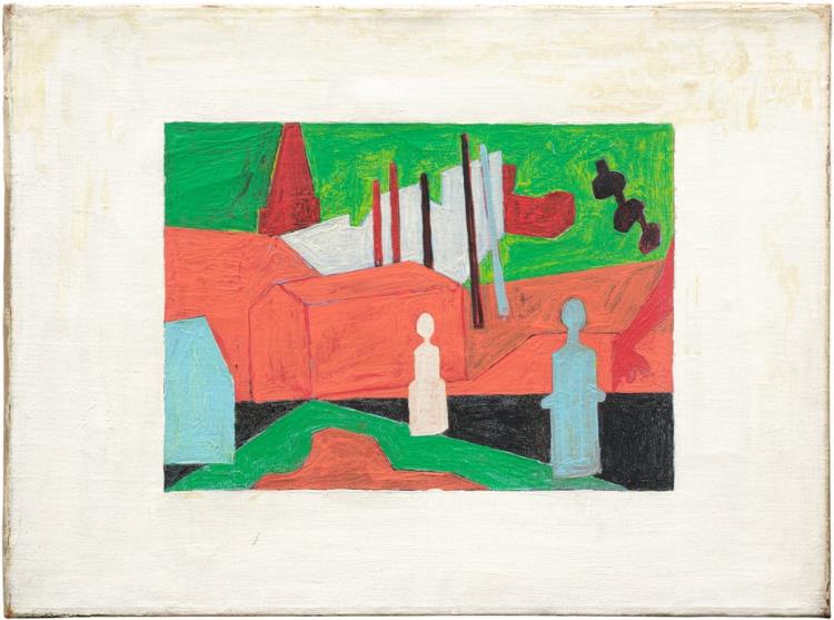 Study after "Landscape with Garage Lights" - Image 2 of 2