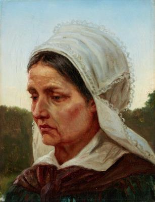 Study of a Woman from Arildsläge in Sweden in Festive Dress