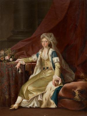 Portrait of Princess Louise Augusta of Denmark in Turkish Dress
