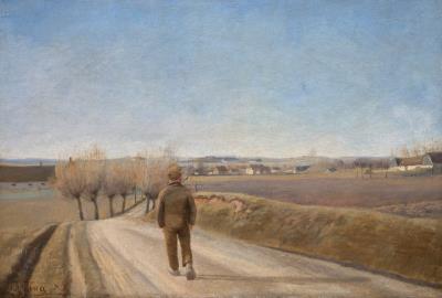 Road with Boy