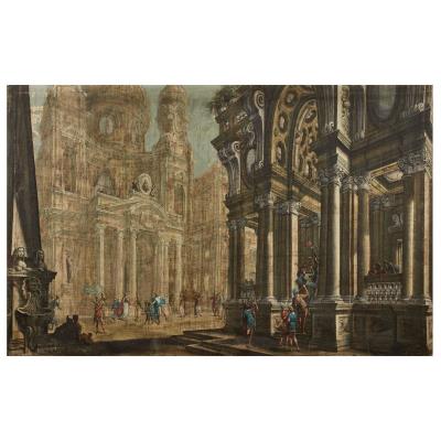 Architectural Capriccio with Figures