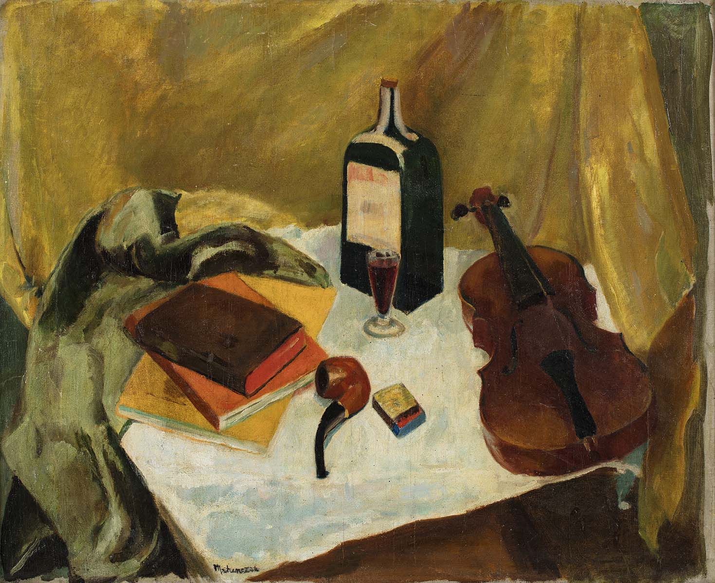 Martwa natura ze skrzypcami, przed 1939