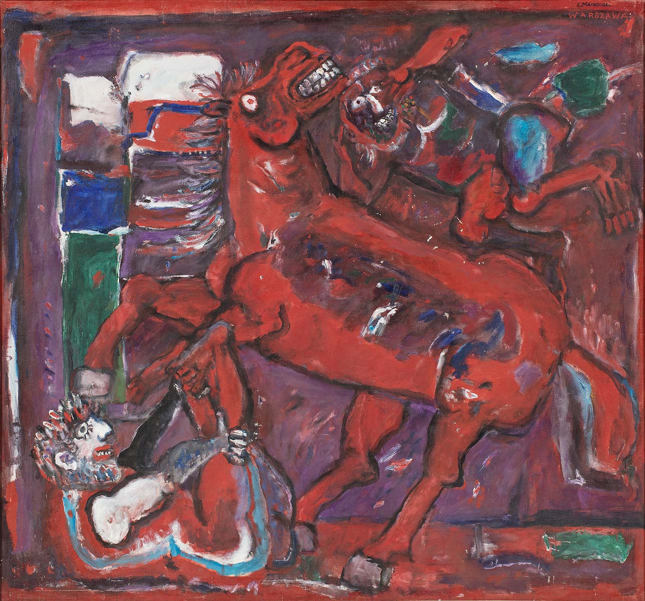 Cavallo Rosso + 2, 1990 (Czerwony koń)
