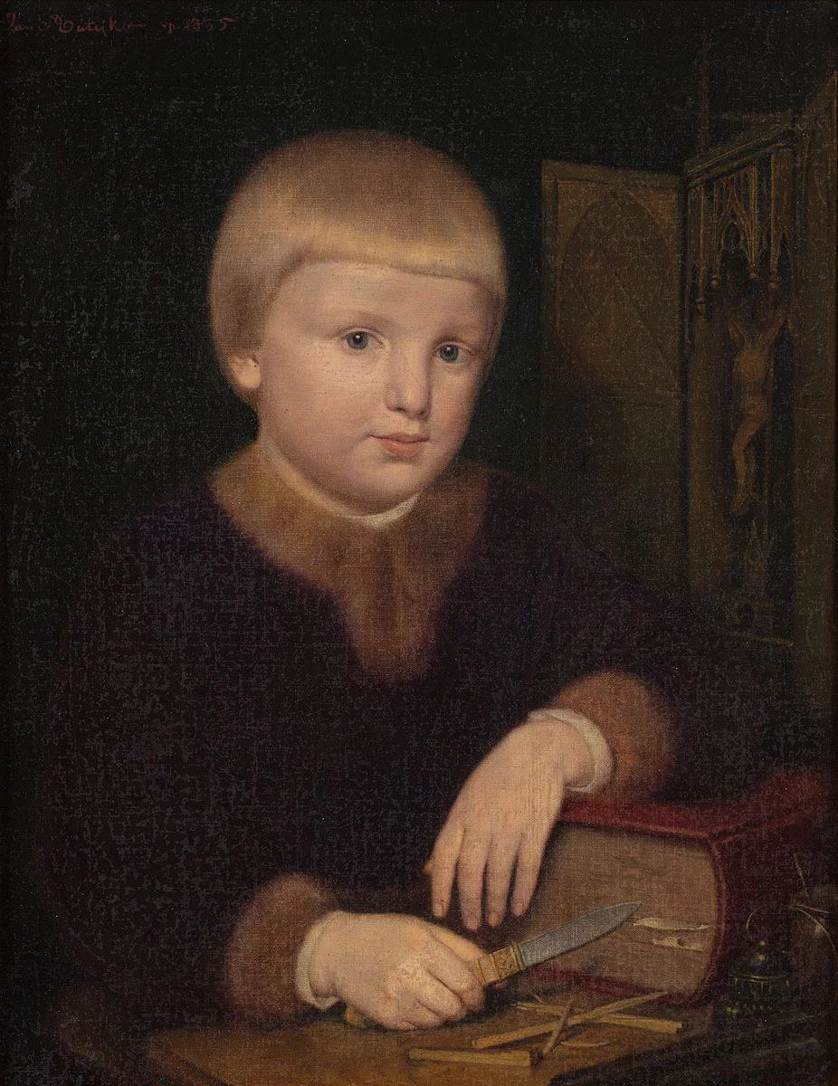 Veit Stoss as a child, 1855 by Jan Matejko - Auction record, sale price, and art valuation. Compare with similar artists and explore comparable artworks.