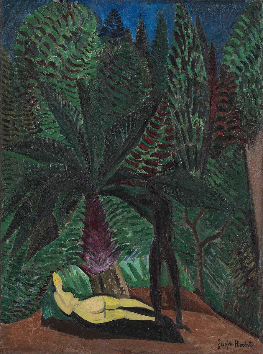 Nude under trees by Joseph Hecht - Auction record, sale price, and art valuation. Compare with similar artists and explore comparable artworks.