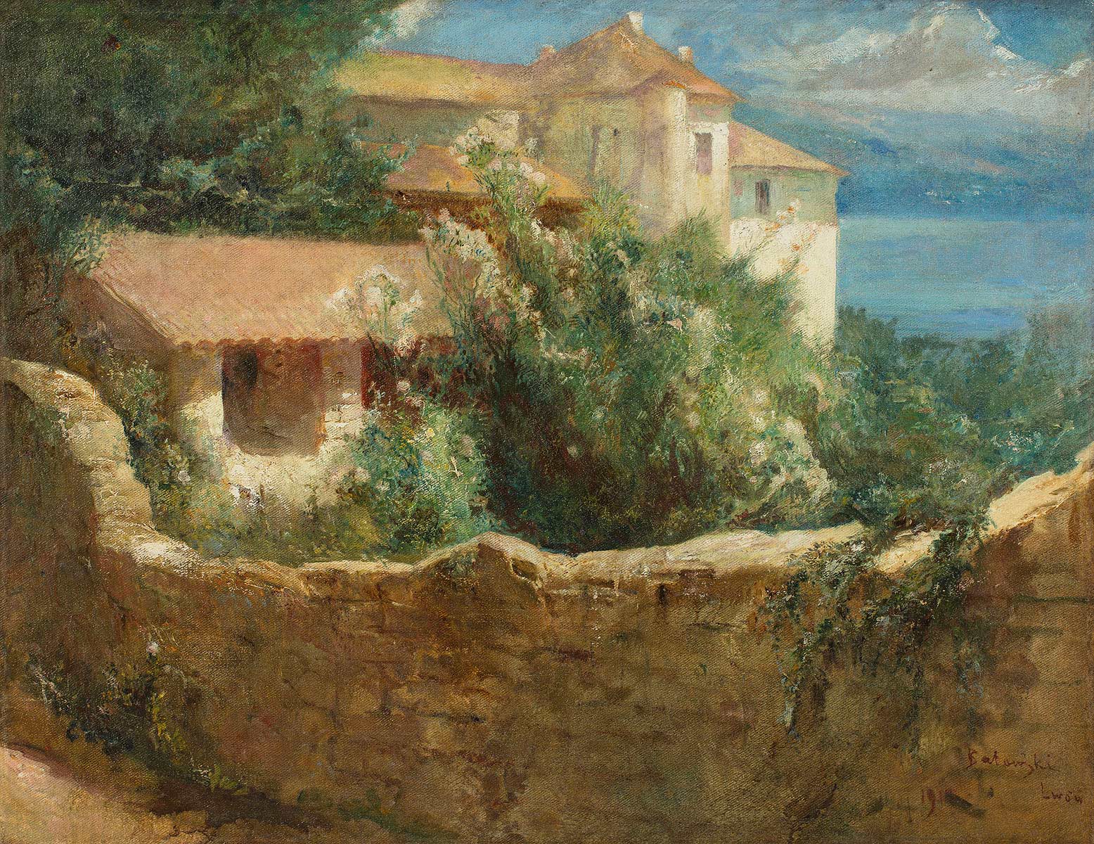 Black Sea Landscape by Stanislaw Kaczor-Batowski - Auction record, sale price, and art valuation. Compare with similar artists and explore comparable artworks.
