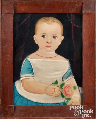 Portrait of a Child with Rose