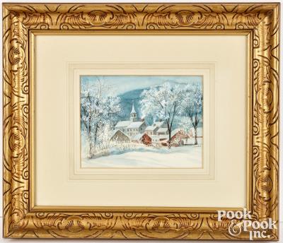 Winter Town Scene